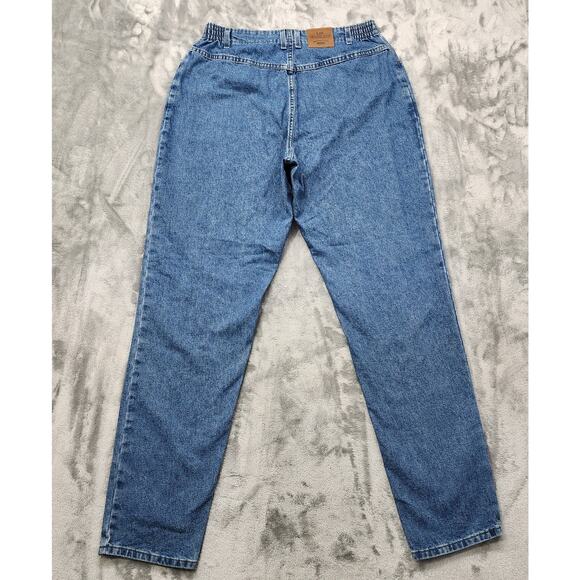 Vintage 90s LEE Riders Jeans Womens 18WL LONG Blue High Rise Tapered Leg Mom - Picture 3 of 11